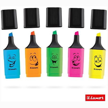 Текстовыделитель Luxor "Eyeliter" ассорти, 1-4,5мм 