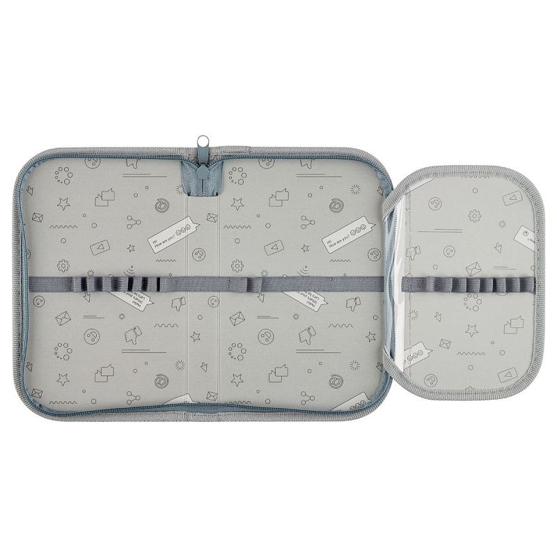 Пенал 1 отделение, 200*130 ArtSpace "Cute Cats", доп. секция, ткань 