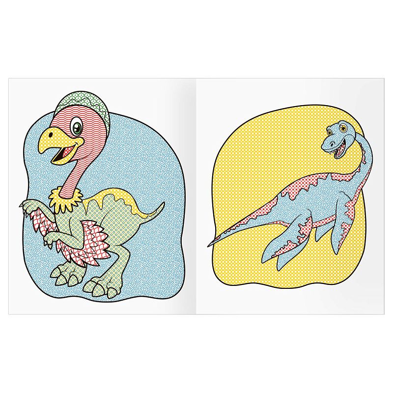 Раскраска водная 200*250, 8 стр., ТРИ СОВЫ "Раскрась водой. Динозавры"