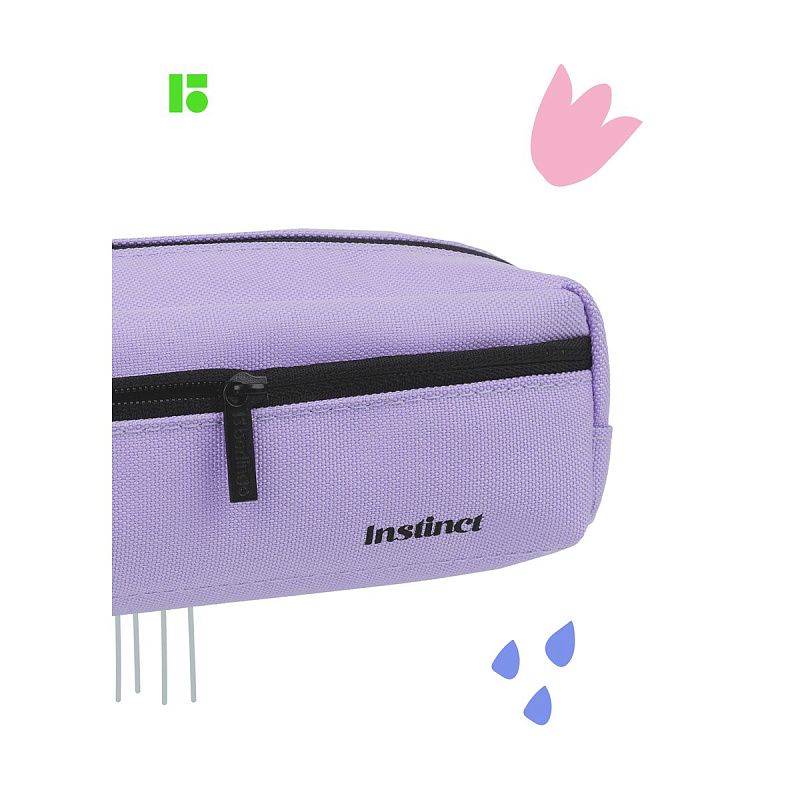 Пенал мягкий 1 отделение, 1 карман, 210*60*50 Berlingo "Instinct lilac", полиэстер 
