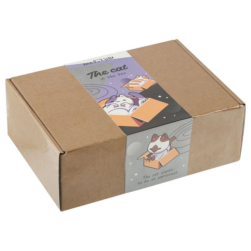 Набор канцелярских принадлежностей подарочный MESHU "Cat in box", 35 предметов