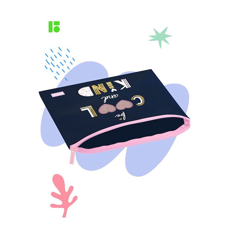 Папка 1 отделение, А4 Berlingo "Be cool", 340*245мм, полиуретан, на молнии 