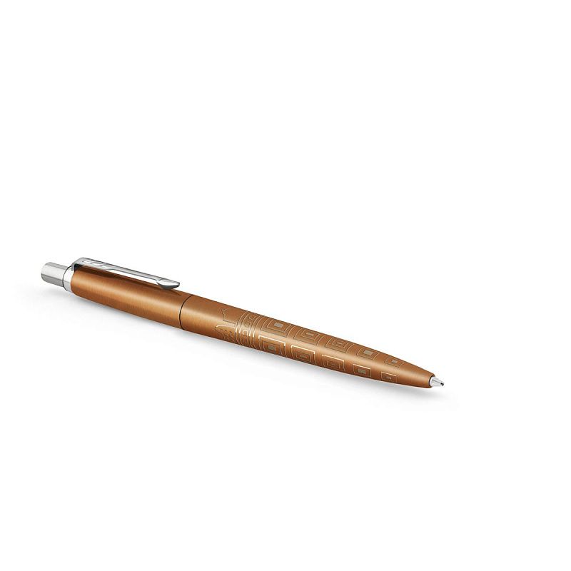 Ручка шариковая Parker "Jotter Rome Bronze CT" синяя, 1,0мм, кнопочн., подарочная упаковка 