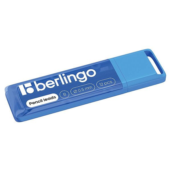 Грифели для механических карандашей Berlingo, 12шт., 0,5мм, B