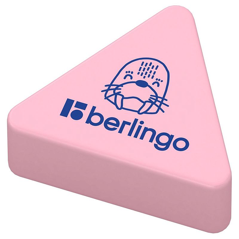 Ластик Berlingo "Zoo", треугольный, термопластичная резина, 28*24*10мм 