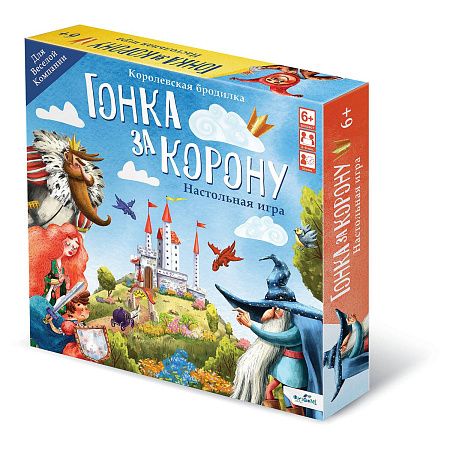Игра настольная Origami "Гонка за корону", картонная коробка 