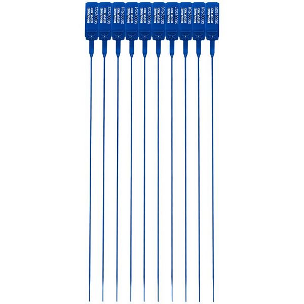 Пломба пластиковая сигнальная Альфа-МД 350мм, синяя