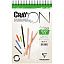 Скетчбук - блокнот 30л., А4 Clairefontaine "Cray ON", на гребне, мелкозерн., 160г/м2