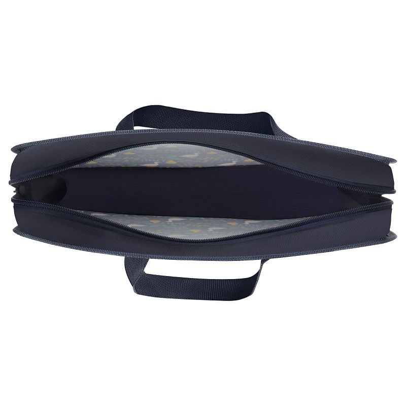 Папка с ручками А4 ArtSpace "Geese on blue", пластик, на молнии, 70мм 