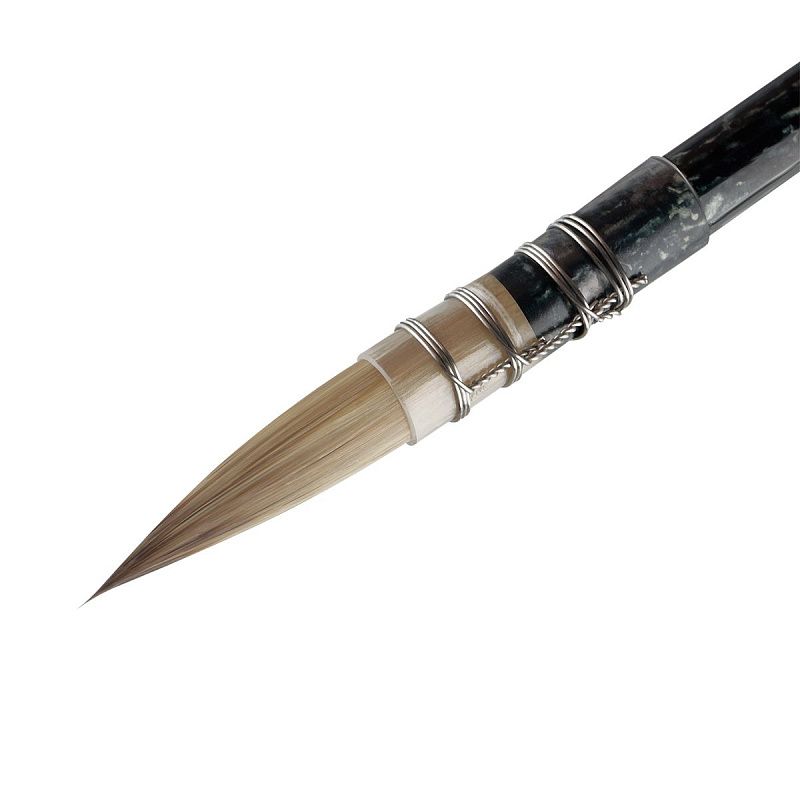 Кисть художественная синтетика Гамма "Модерн", круглая №10, французское крепление, короткая ручка