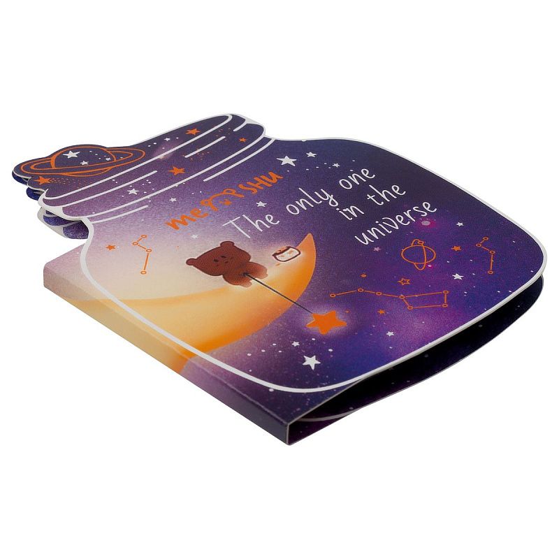 Флажки-закладки и самоклеящиеся блоки в наборе MESHU "Universe", 20л*5 цветов, европодвес