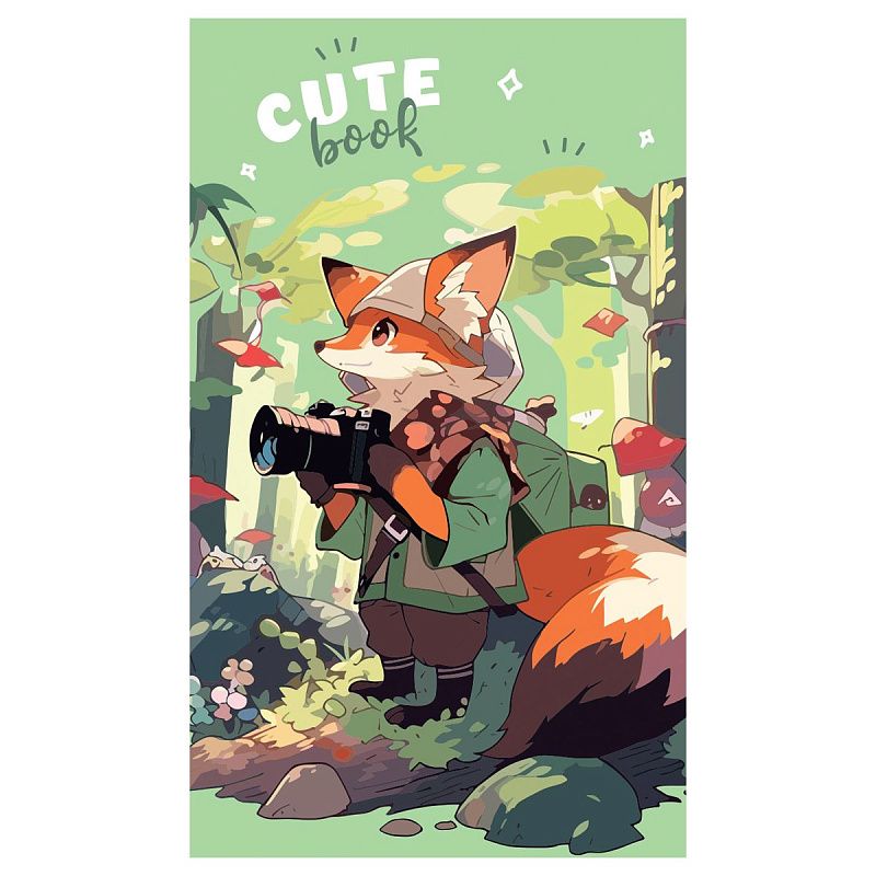 Блокнот А7 48л. на склейке BG "Cute anime"