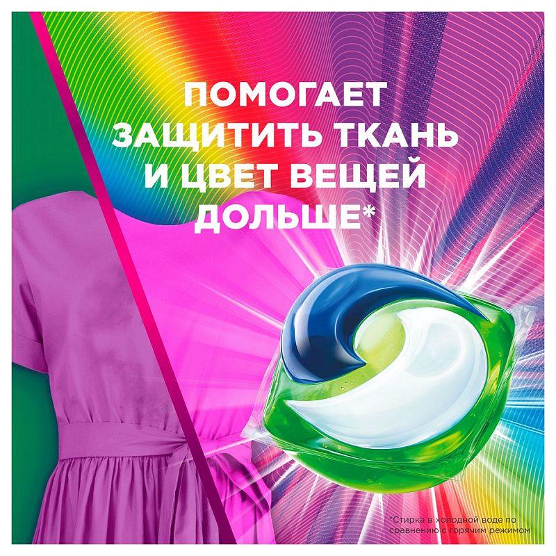 Капсулы для машинной стирки Ariel "Color", Всё в1 Pods, 28шт*19,5г (ПОД ЗАКАЗ) 