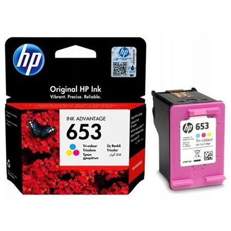Картридж струйный HP (3YM74AE) DeskJet Plus Ink Advantage 6075/6475, №653, цветной, 200 страниц, оригинальный 