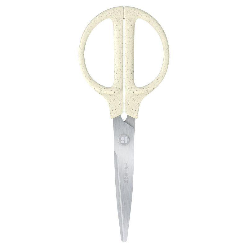 Ножницы Berlingo "Green Series" 17cм, белый, европодвес