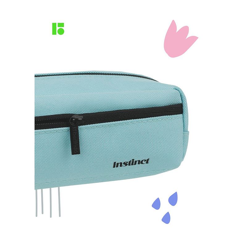 Пенал мягкий 1 отделение, 1 карман, 210*60*50 Berlingo "Instinct blue", полиэстер 