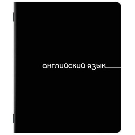 Тетради предметные, КОМПЛЕКТ 5 ПРЕДМЕТОВ, 48 л., обложка картон, BRAUBERG "BLACK", 405184