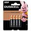 Батарейка Duracell Basic AAA (LR03) алкалиновая, 4BL