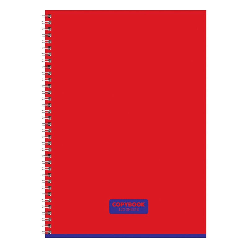 Тетрадь 120л., А4, клетка, на гребне BG "Copybook", глянцевая ламинация