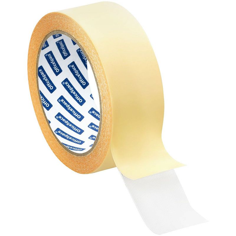 Клейкая лента двусторонняя OfficeSpace, 38мм*10м, тканевая основа