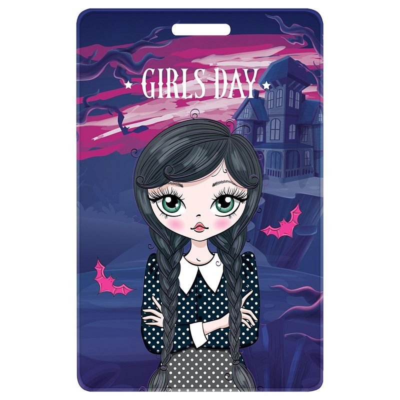 Обложка-карман для карт и пропусков OfficeSpace "My Friends", 95*65мм, ПВХ, ассорти 