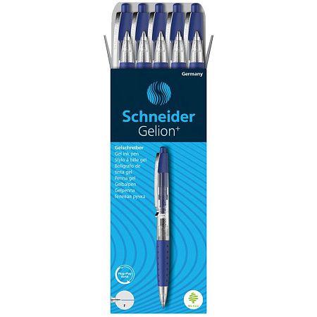 Ручка гелевая автоматическая Schneider "Gelion+" синяя, 0,7мм 