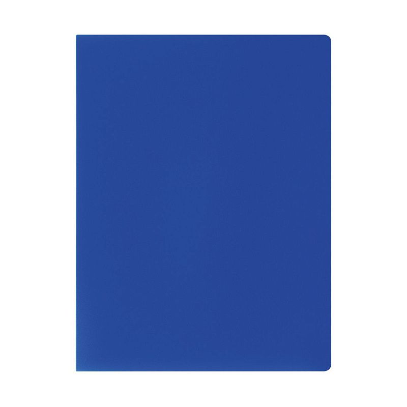 Папка с 10 вкладышами СТАММ А4, 9мм, 500мкм, пластик, синяя