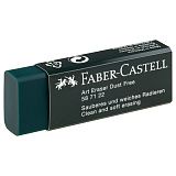 Ластик Faber-Castell "Dust-Free", прямоугольный, картонный футляр, 45*22*13мм, темно-зеленый
