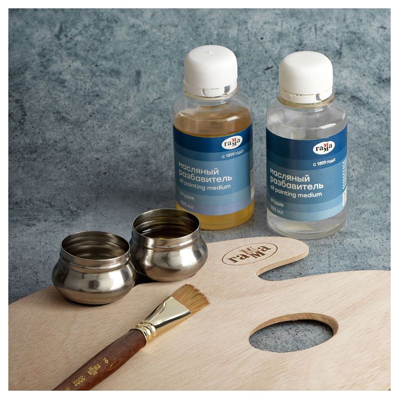 Масленка металлическая двойная с крышкой Гамма "Студия"