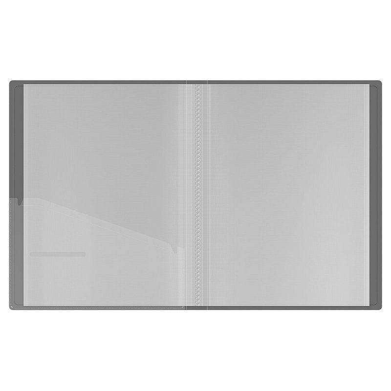 Папка с 60 вкладышами Berlingo "No Secret", 30мм, 700мкм, полупрозрачная черная, с внутр. карманом 