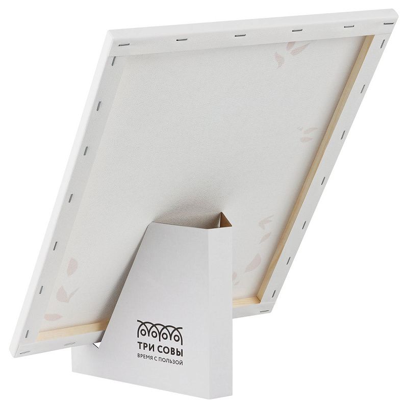 Картина по номерам на холсте с глиттером ТРИ СОВЫ "Лиса с цветами", 30*40, с акриловыми красками и кистями