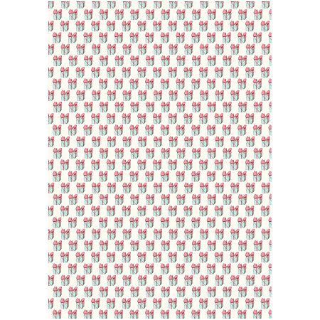 Упаковочная бумага глянц. 70*100см, MESHU "День Рождения", 80г/м2, ассорти 5 дизайнов