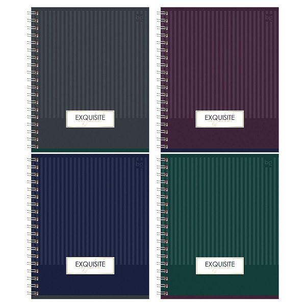 Тетрадь 80л., А5, клетка на гребне BG "Minimal", матовая ламинация, тиснение фольгой