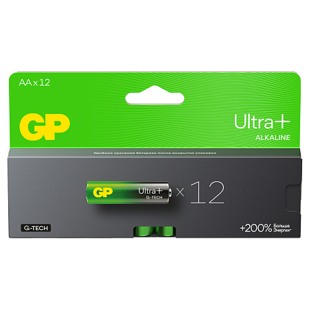 Батарейка GP Ultra Plus AA (LR6) 15AUP алкалиновая, BC12