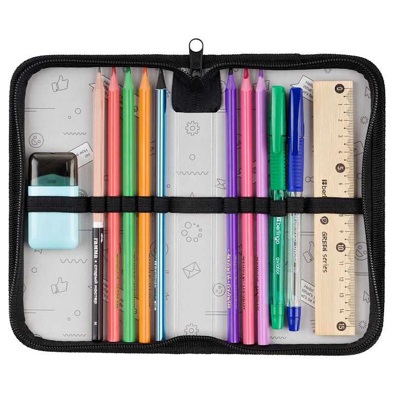 Пенал 1 отделение, 190*110 Först" Eyes in the dark" (Глаза в темноте), ламинированный картон 