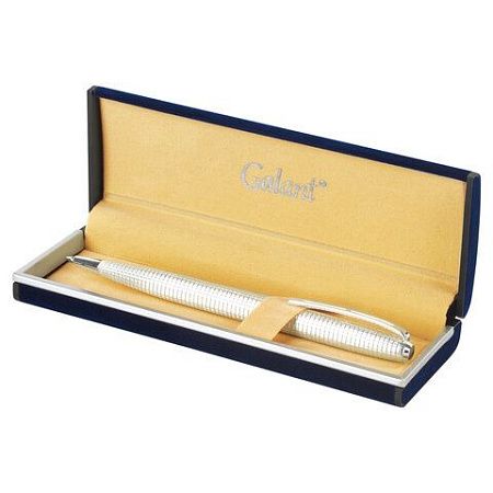 Ручка подарочная шариковая GALANT "Royal Platinum", корпус серебристый, хромированные детали, пишущий узел 0,7 мм, синяя, 140962 