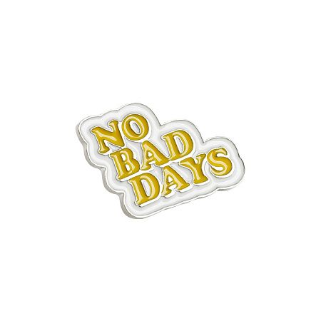 Набор металлических значков MESHU "No bad days", эмаль, 4шт