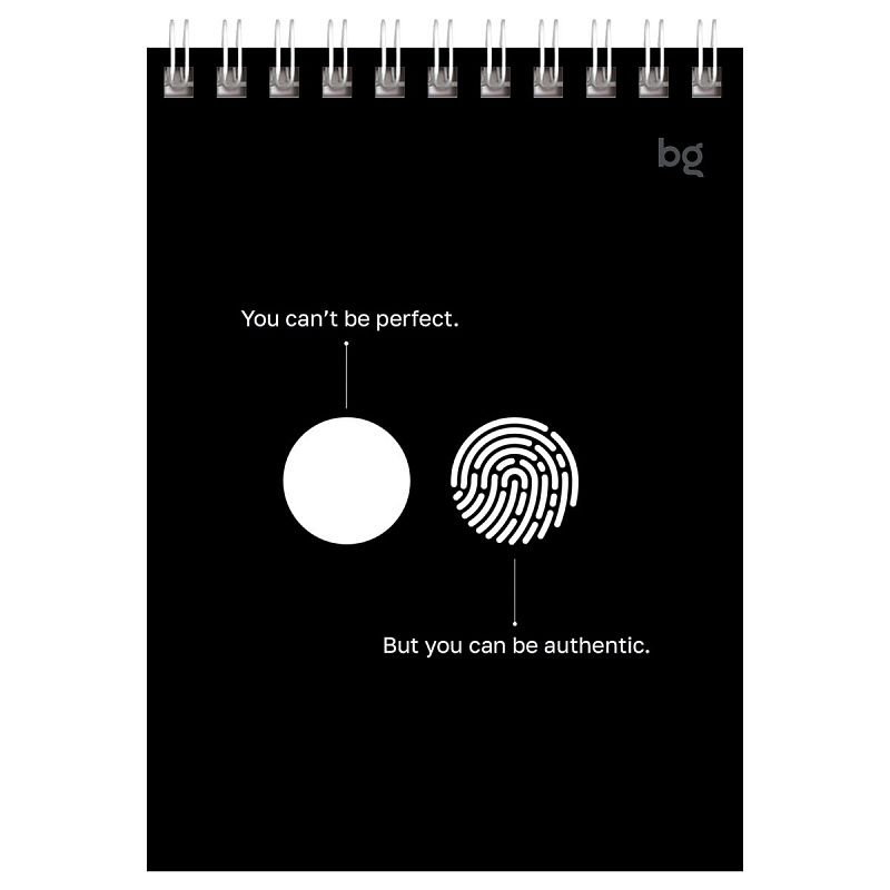 Блокнот А6 40л. на гребне BG "Чёрно-белый стиль"