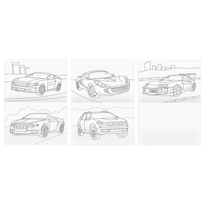 Раскраска А4, 8 стр., ТРИ СОВЫ "Для мальчика"