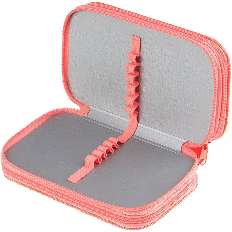 Пенал 3 отделения, 190*110 ArtSpace "Lazy cat", ламинированный картон, софт-тач 