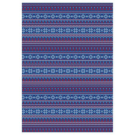 Упаковочная бумага глянц. 70*100см, MESHU "Nordic", 80 г/м2, ассорти, 5 дизайнов