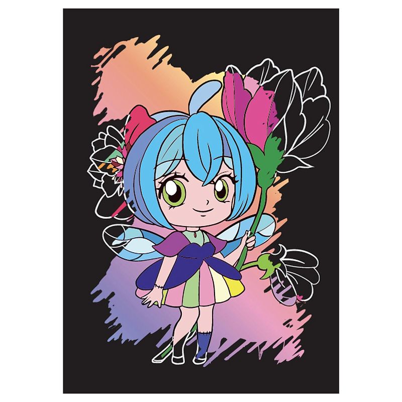 Гравюра Мульти-Пульти "Феи", А5, разноцветная основа, пакет с европодвесом