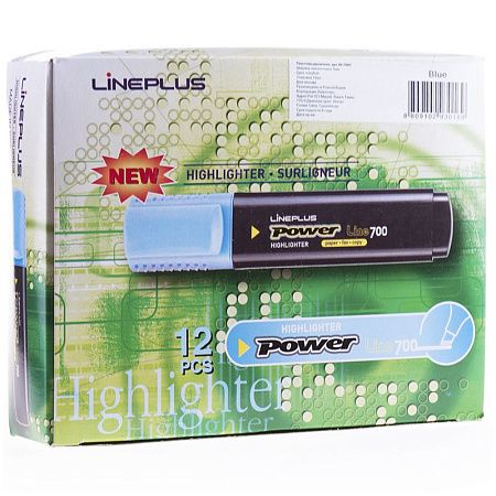 Текстовыделитель Line Plus "HI-700C" голубой, 1-5мм 