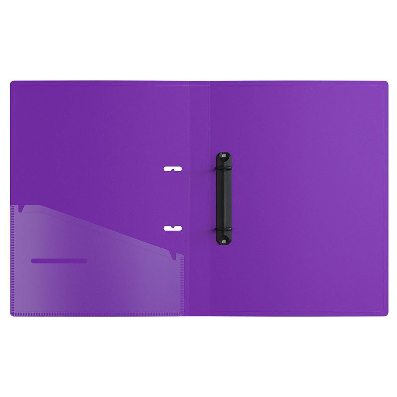 Папка на 2 кольцах Berlingo "Your Way", А4, 24мм, 600мкм, фиолетовая, D-кольца, с внутр. карманом 