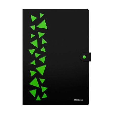 Папка-органайзер на кнопке 4 отделения, ERICH KRAUSE Matt Accent, 600 мкм, до 150 л, А4, асс.,61210 