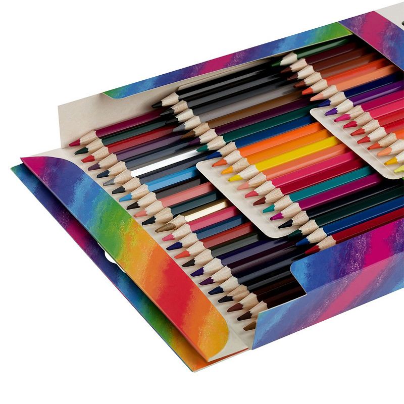 Карандаши цветные Гамма "Классические", 72цв., заточен., картон. упак., европодвес