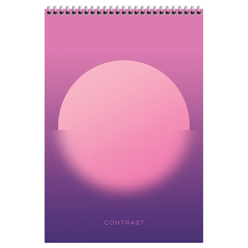 Блокнот А4 80л. на гребне BG "Mono circle", твердая подложка