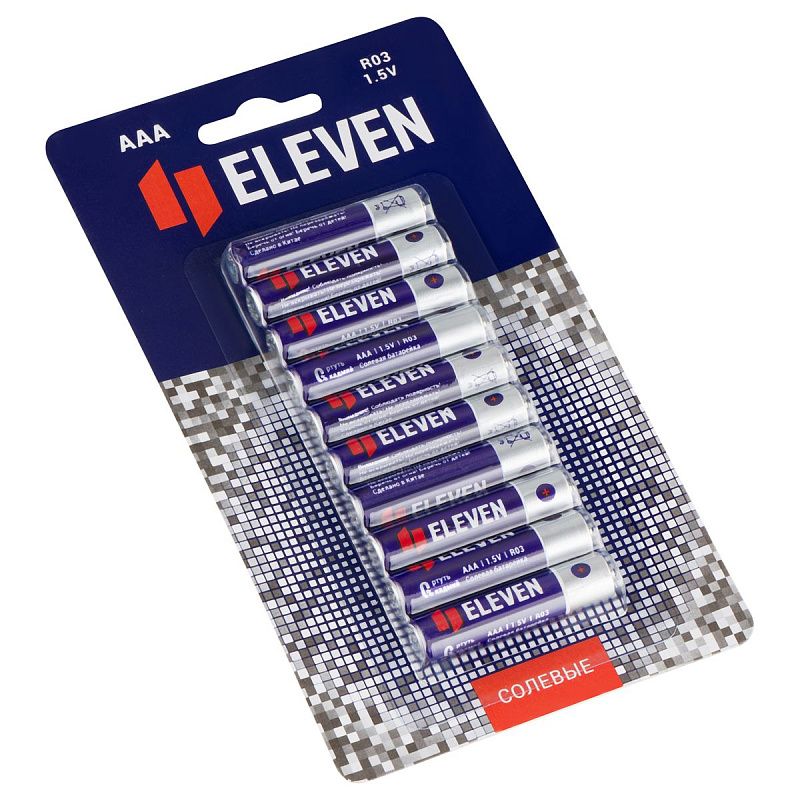 Батарейка Eleven AAA (R03) солевая, BC10