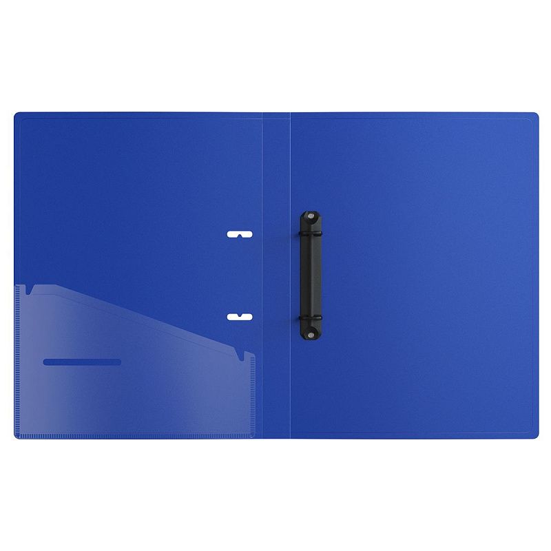 Папка на 2 кольцах Berlingo "Your Way", А4, 24мм, 600мкм, синяя, D-кольца, с внутр. карманом 