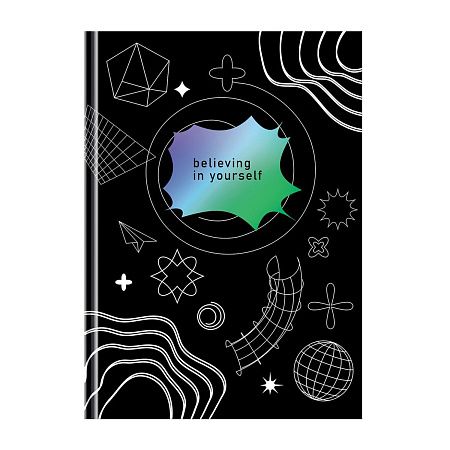 Записная книжка А5 80л. BG "Поверь в себя", soft-touch ламинация, блок в точку
